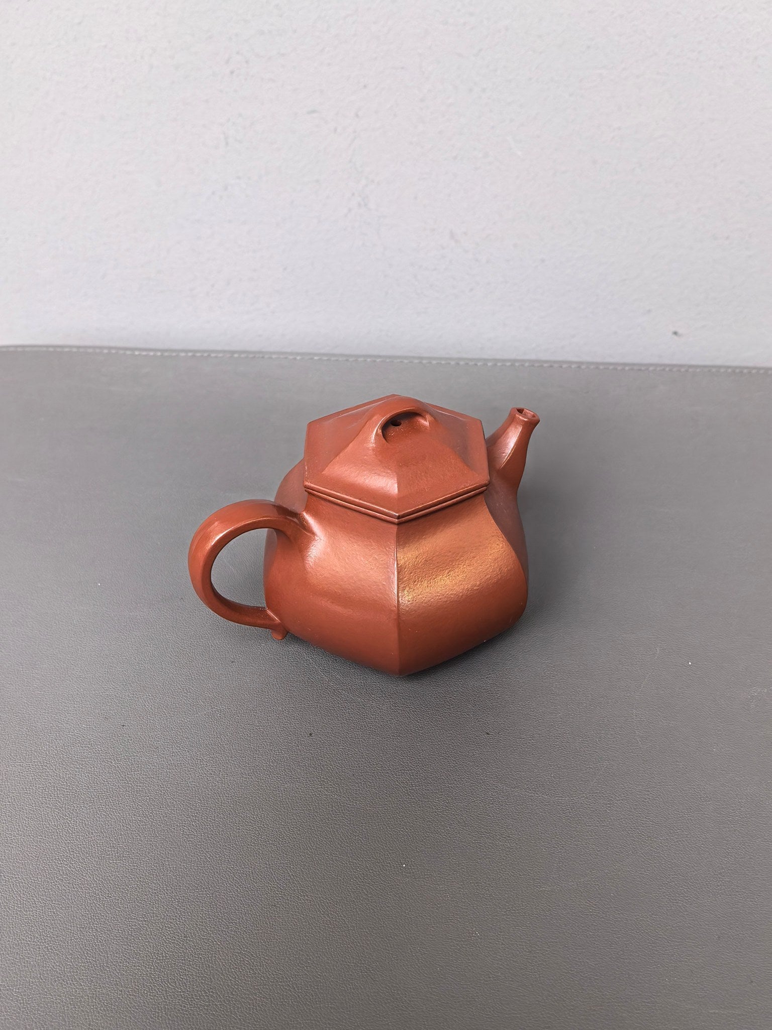 耿浩·方器臻藏 紫砂界80后扛鼎之作·著名方器巨匠臻品《六方灵珠壶》原矿极品大红袍 170cc