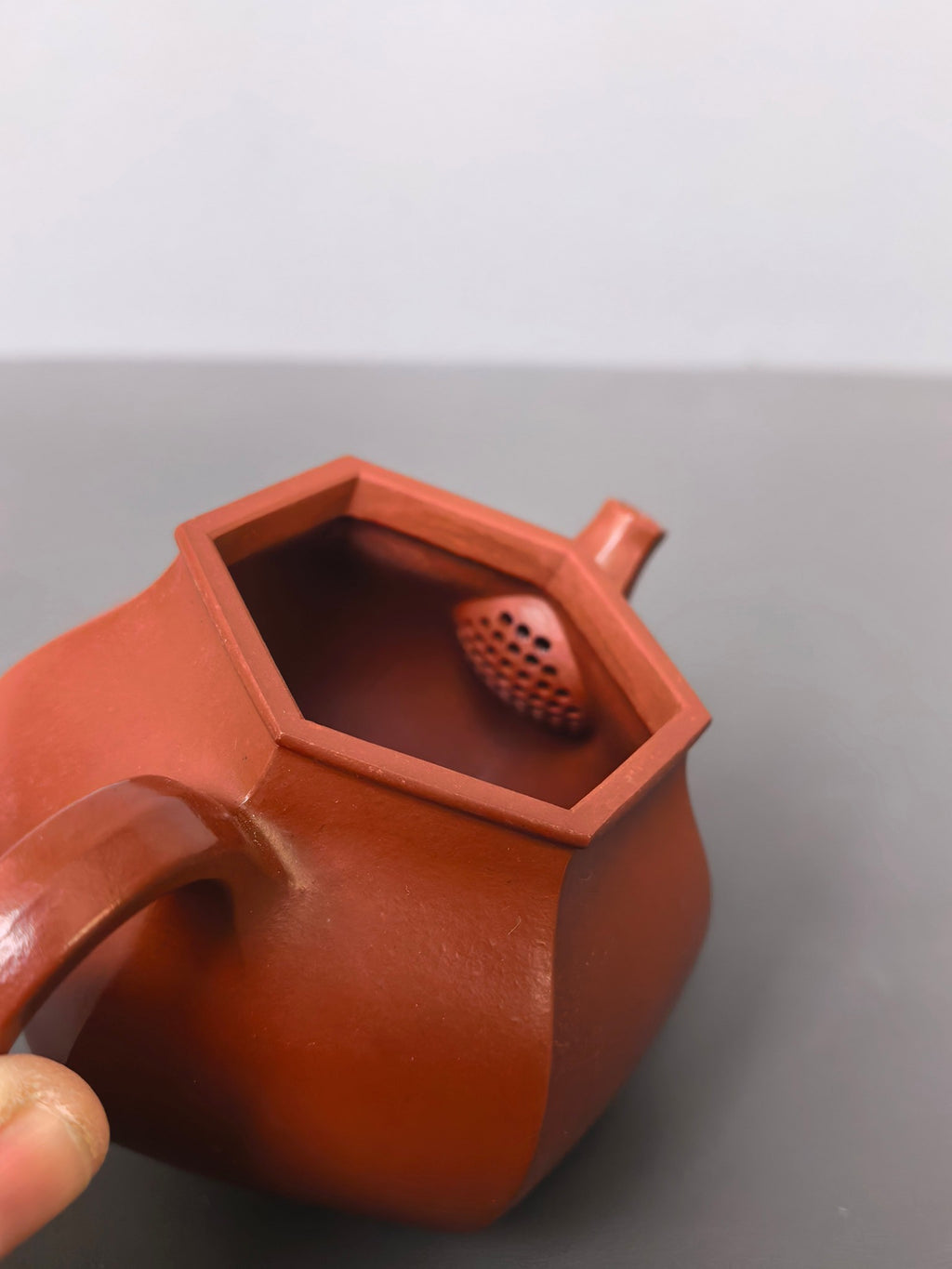 耿浩·方器臻藏 紫砂界80后扛鼎之作·著名方器巨匠臻品《六方灵珠壶》原矿极品大红袍 170cc