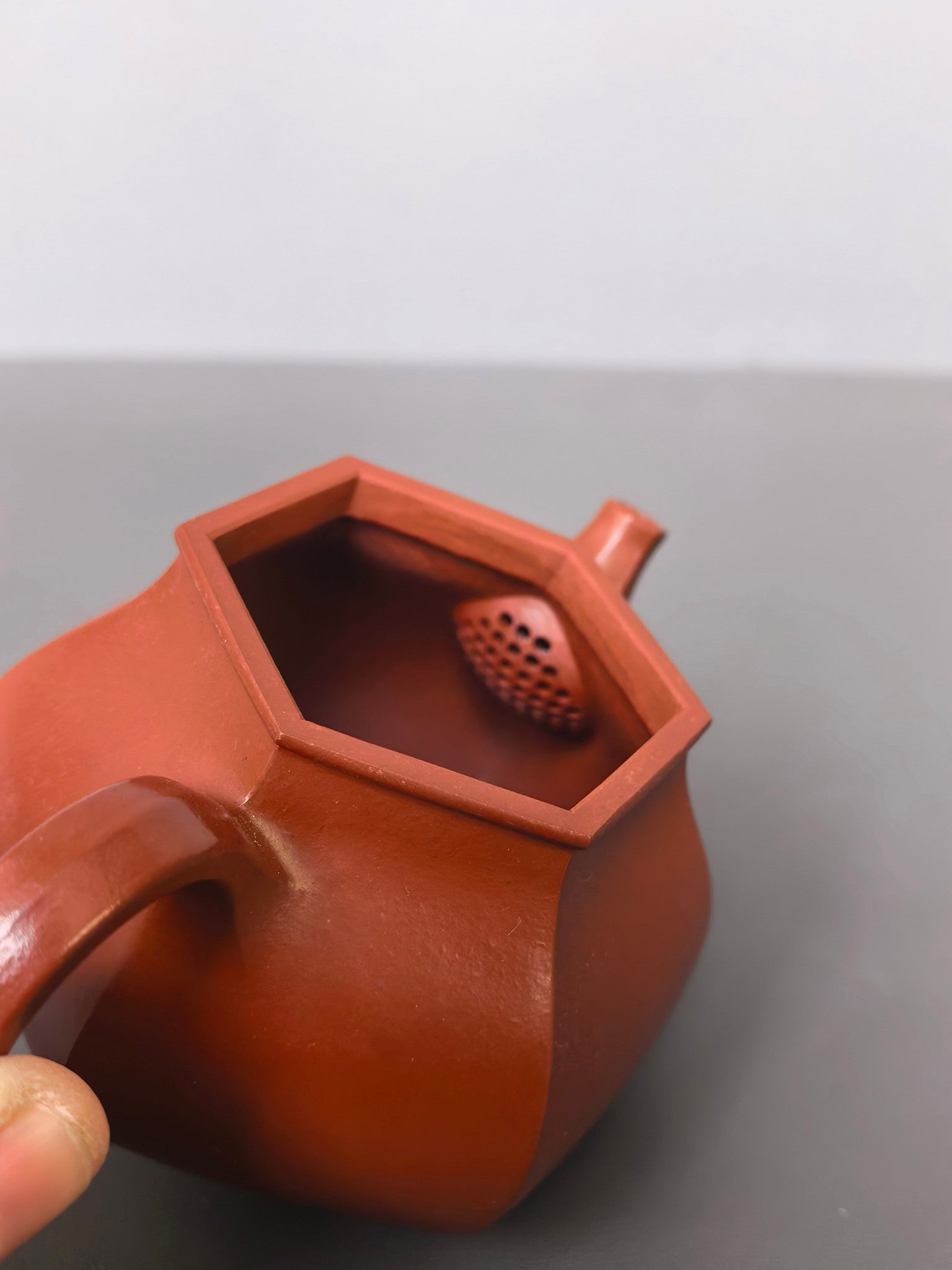 耿浩·方器臻藏 紫砂界80后扛鼎之作·著名方器巨匠臻品《六方灵珠壶》原矿极品大红袍 170cc
