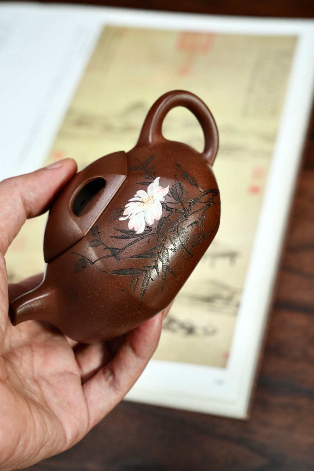 耿浩·方器臻藏 紫砂界80后扛鼎之作·著名方器巨匠臻品《六方牛盖壶》原矿极品羊角山紫泥·250cc