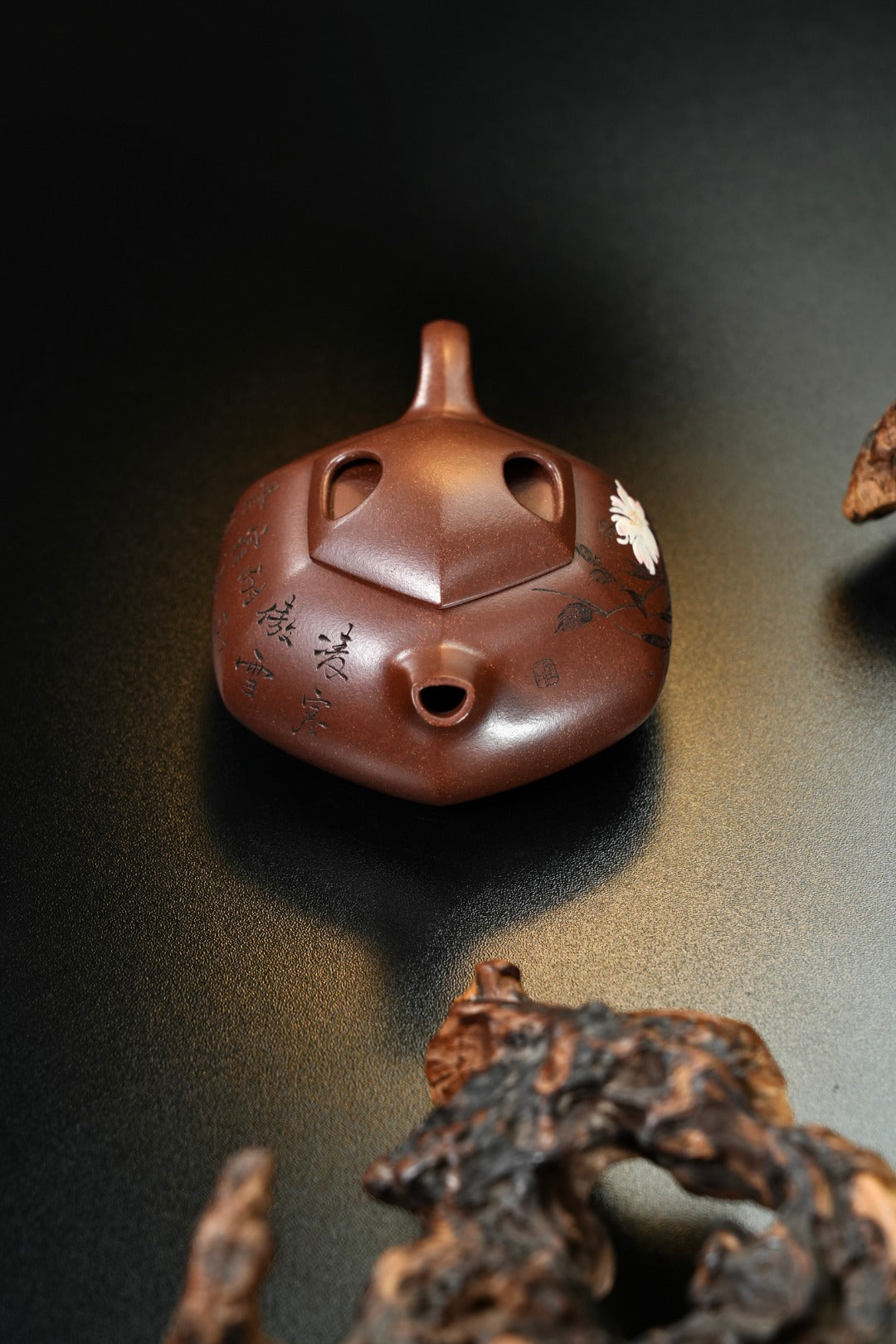 耿浩·方器臻藏 紫砂界80后扛鼎之作·著名方器巨匠臻品《六方牛盖壶》原矿极品羊角山紫泥·250cc