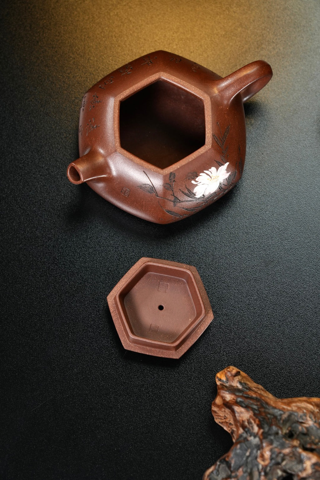 耿浩·方器臻藏 紫砂界80后扛鼎之作·著名方器巨匠臻品《六方牛盖壶》原矿极品羊角山紫泥·250cc