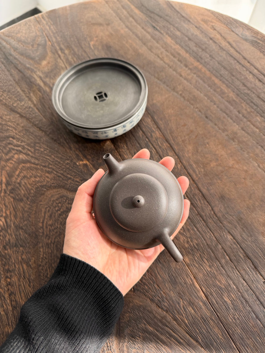 舒和·线圆·150cc 原矿极品老天青料 正宗润泽
