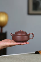 【周盘】 泥料：原矿紫泥 容量：250cc