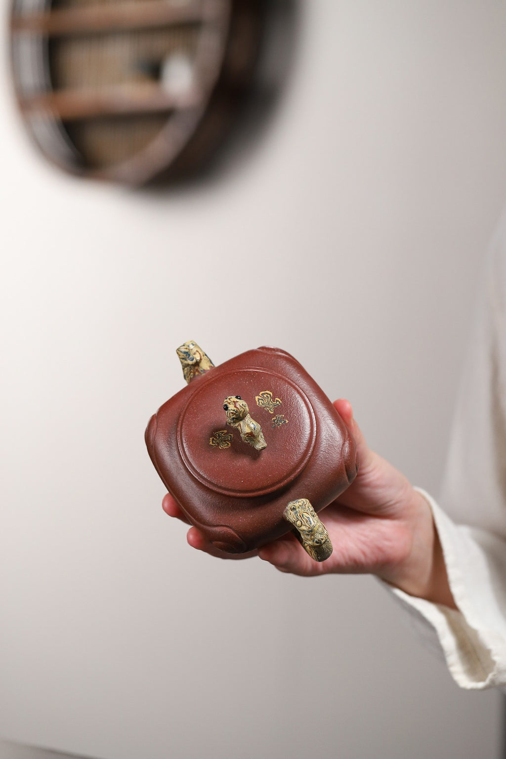 【祥龙献瑞】 泥料：原矿底槽清（绞泥） 容量：300cc    孔数：7孔
