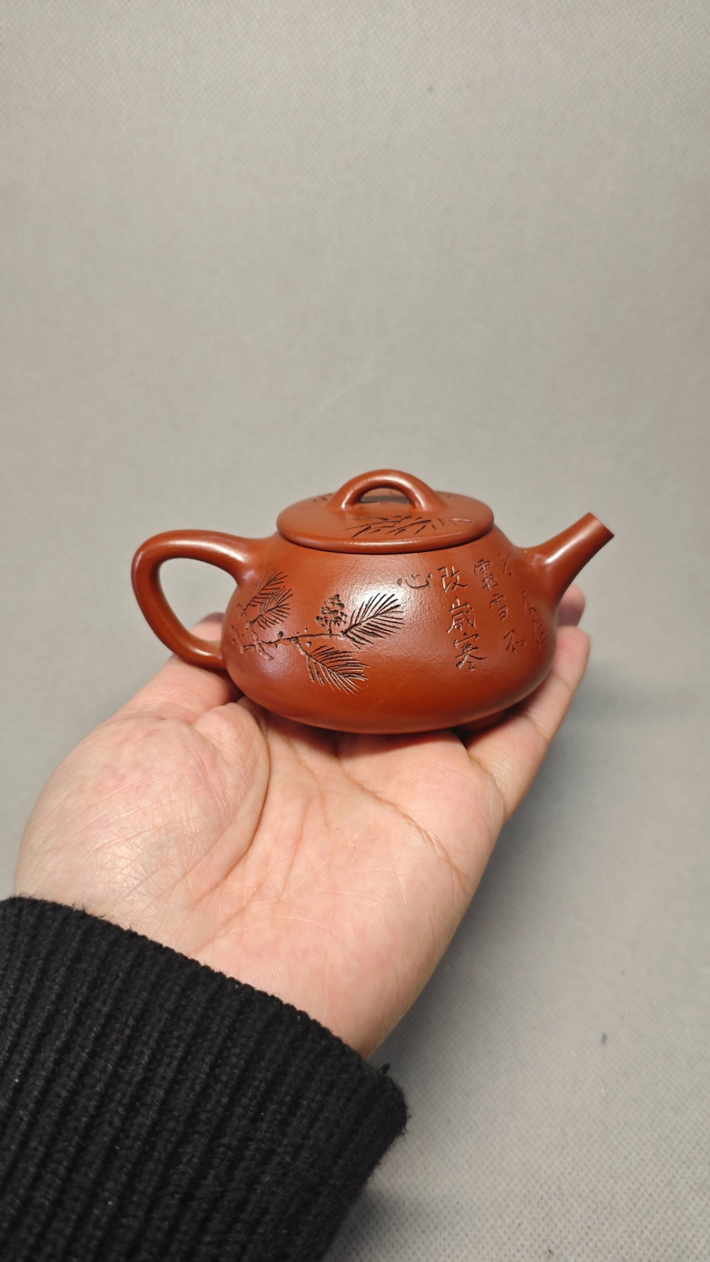 【景舟石瓢】 制壶：陈老师（国家级工艺美术师） 泥料：原矿大红袍 容量：150cc