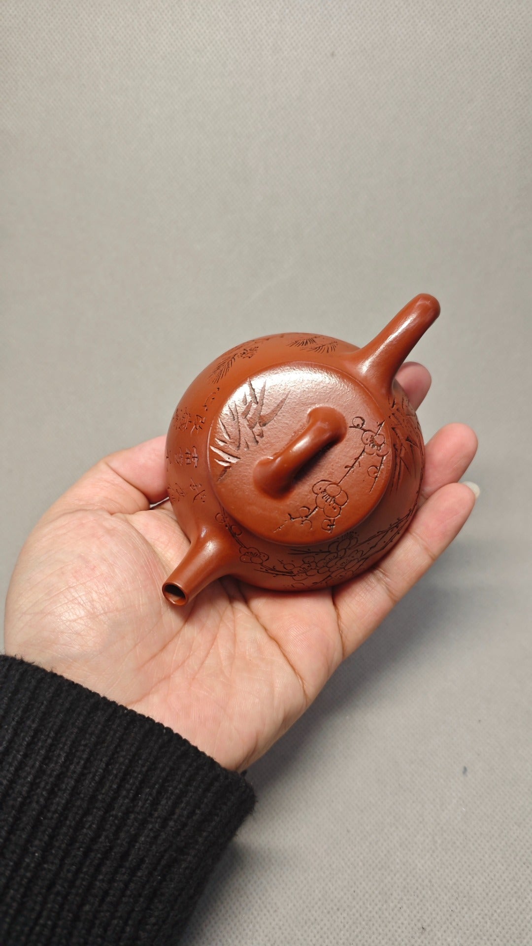 【景舟石瓢】 制壶：陈老师（国家级工艺美术师） 泥料：原矿大红袍 容量：150cc