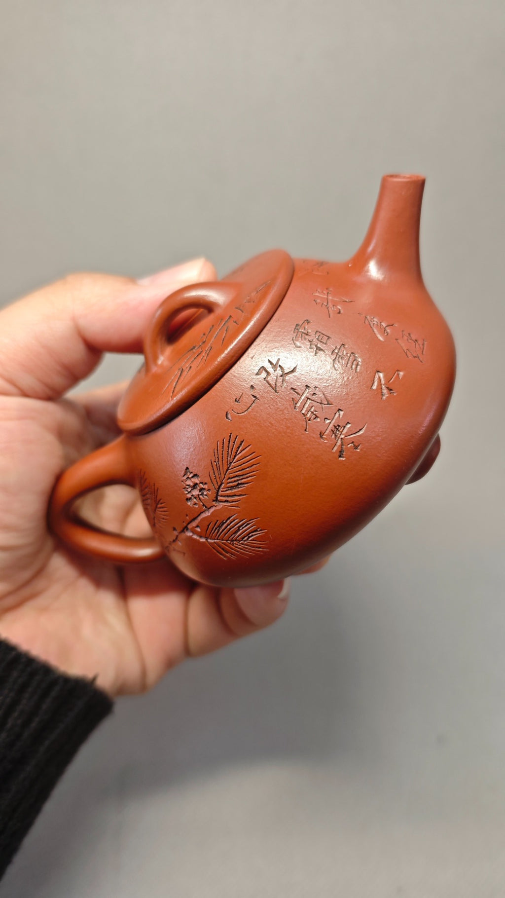 【景舟石瓢】 制壶：陈老师（国家级工艺美术师） 泥料：原矿大红袍 容量：150cc