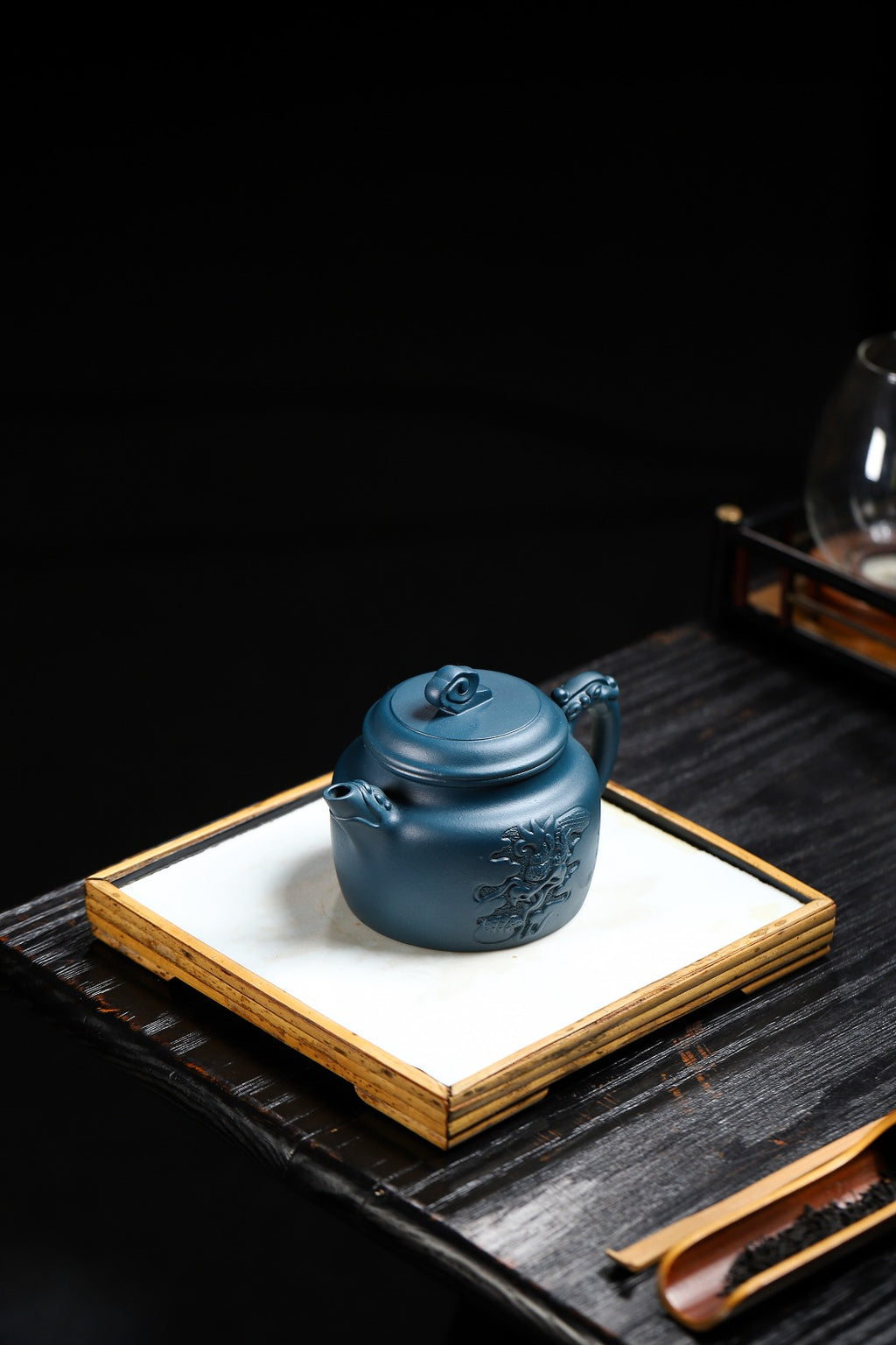 珍藏送礼级紫砂重器｜高级工艺美术师·许时娟 亲制【云龙德钟壶】原矿优质绿泥 320cc