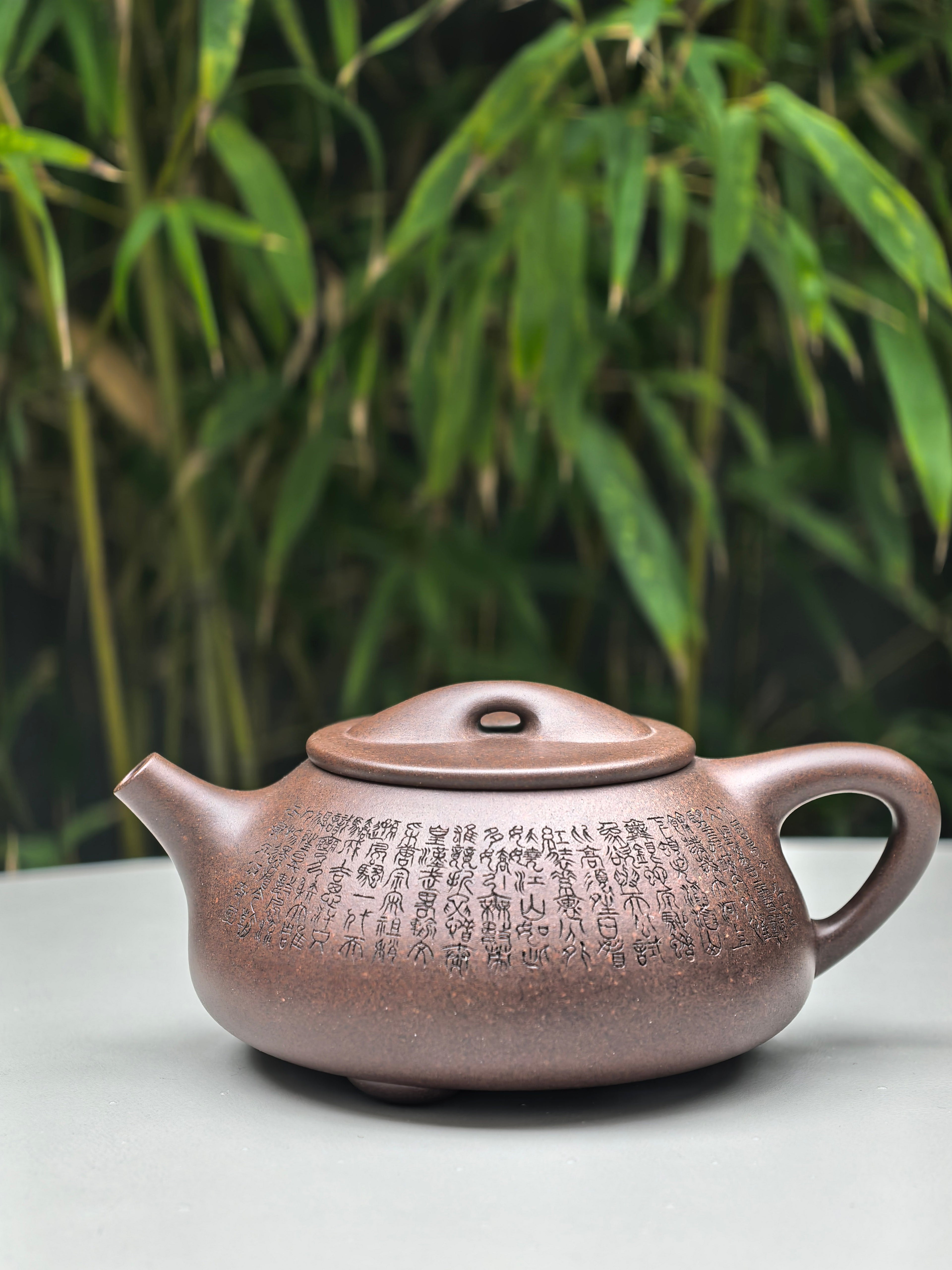 吴培林高徒王雅丽【 景舟石瓢 】珍藏级精品 原矿优质老紫泥 容量:300CC