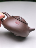 吴培林高徒王雅丽【 景舟石瓢 】珍藏级精品 原矿优质老紫泥 容量:300CC