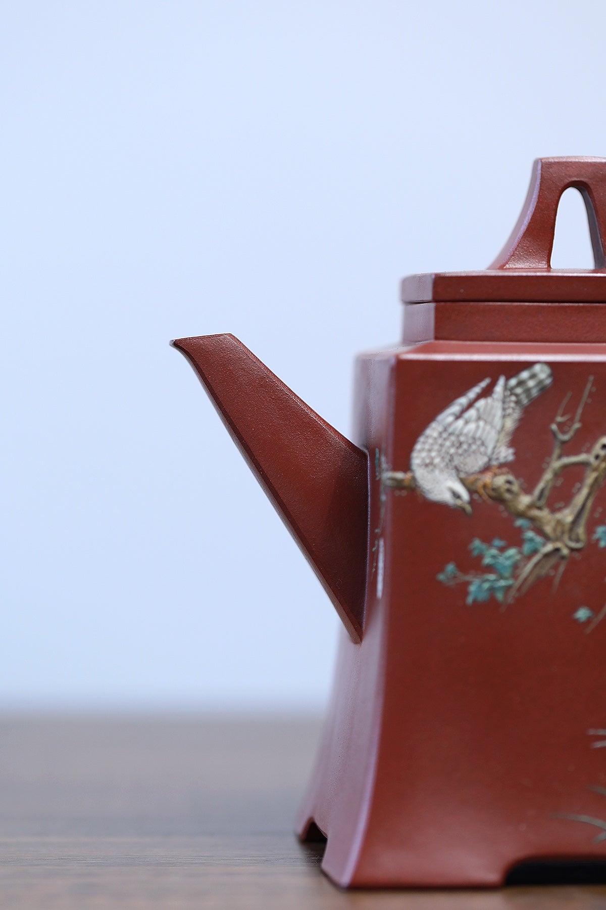 壶中观道·孤品藏世江建翔嫡传·杜益君扛鼎之作《四方高升壶》原矿极品底槽青·520cc