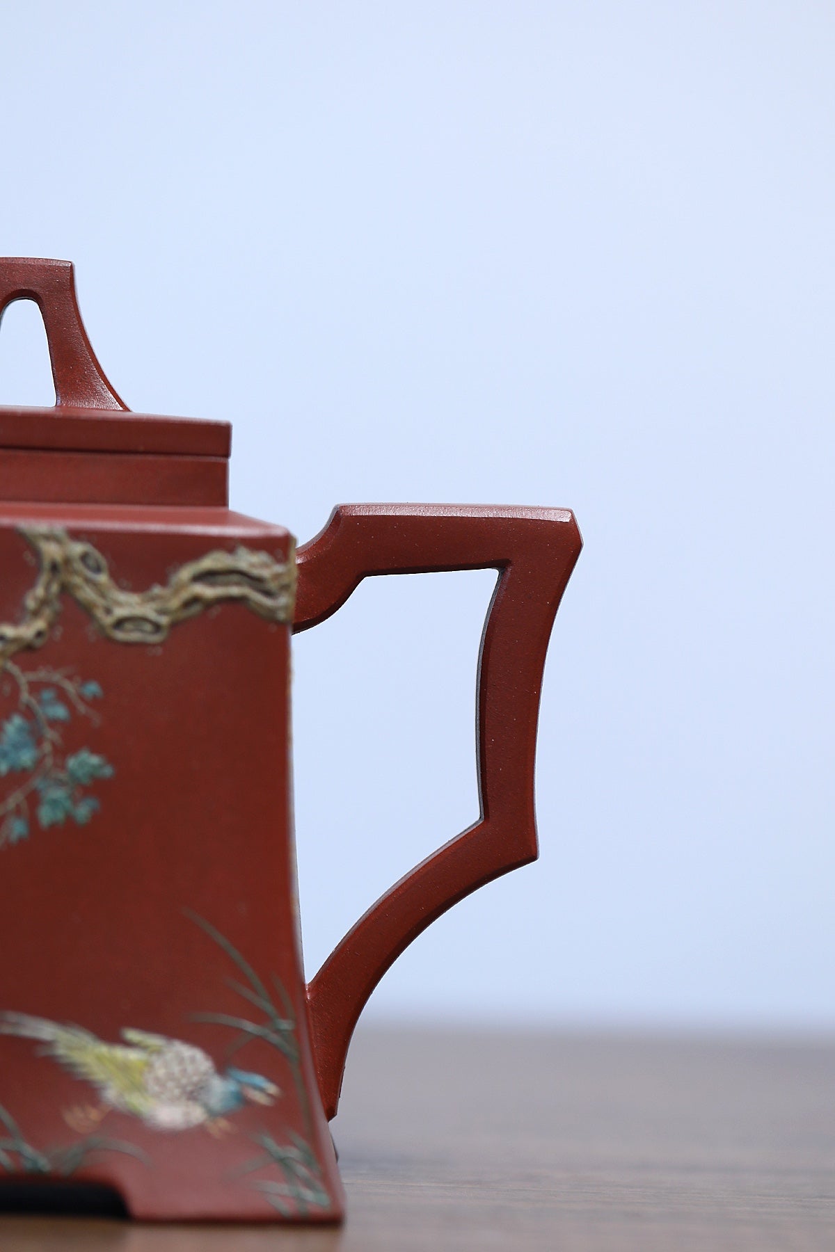 壶中观道·孤品藏世江建翔嫡传·杜益君扛鼎之作《四方高升壶》原矿极品底槽青·520cc