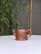 新品❤️实拍，宏林山水·冠绝紫砂｜陈宏林大师传世巅峰臻品【观心承福壶】原矿极品底槽清·480cc