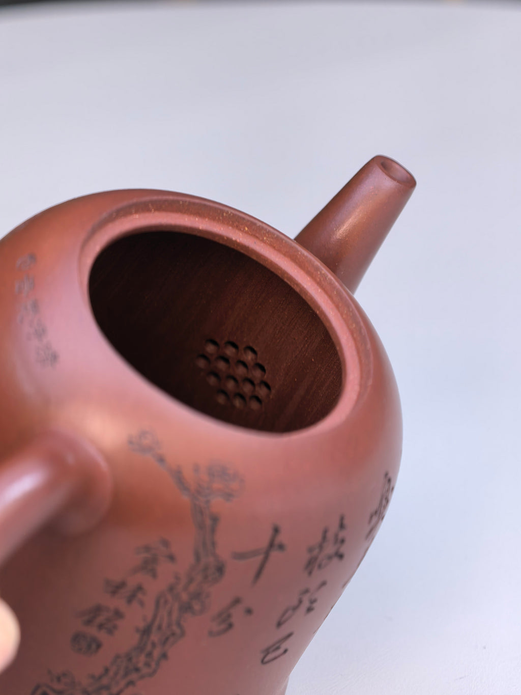 新品❤️实拍，宏林山水·冠绝紫砂｜陈宏林大师传世巅峰臻品【观心承福壶】原矿极品底槽清·480cc