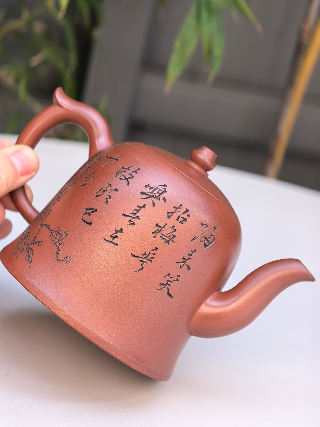 新品❤️实拍，宏林山水·冠绝紫砂｜陈宏林大师传世巅峰臻品【观心承福壶】原矿极品底槽清·480cc