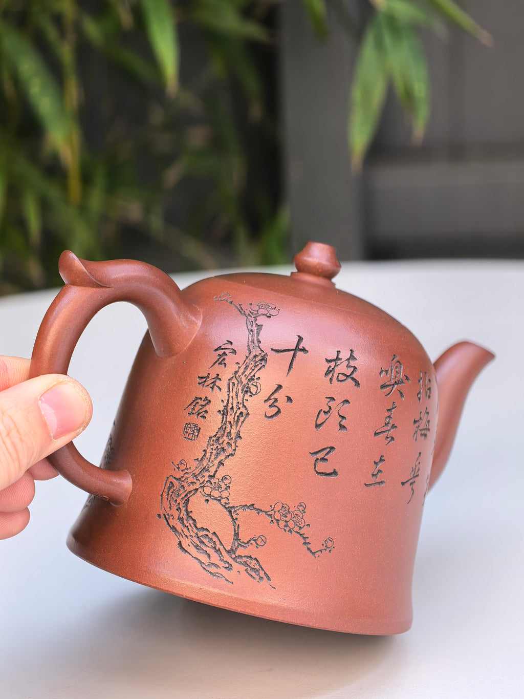新品❤️实拍，宏林山水·冠绝紫砂｜陈宏林大师传世巅峰臻品【观心承福壶】原矿极品底槽清·480cc