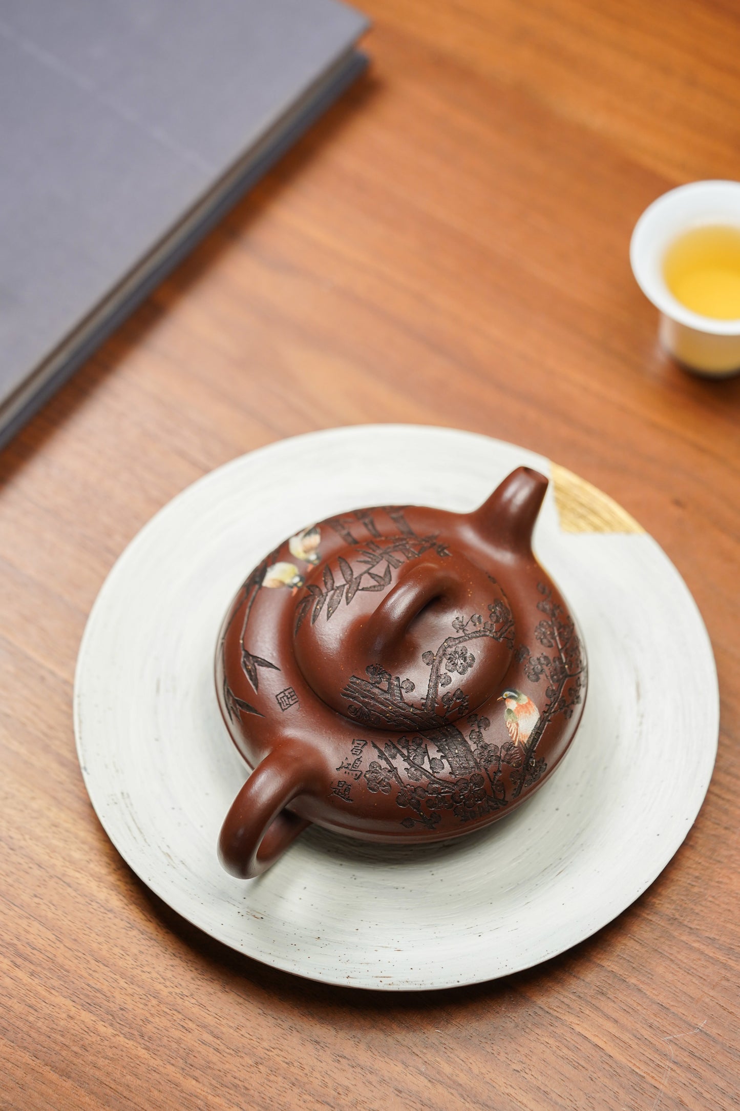 国大师李昌鸿·臻品福利🧧紫砂泰斗顾景舟传承·双国大师匠心之作【景舟线圆壶】家藏原矿极品底槽清 220cc