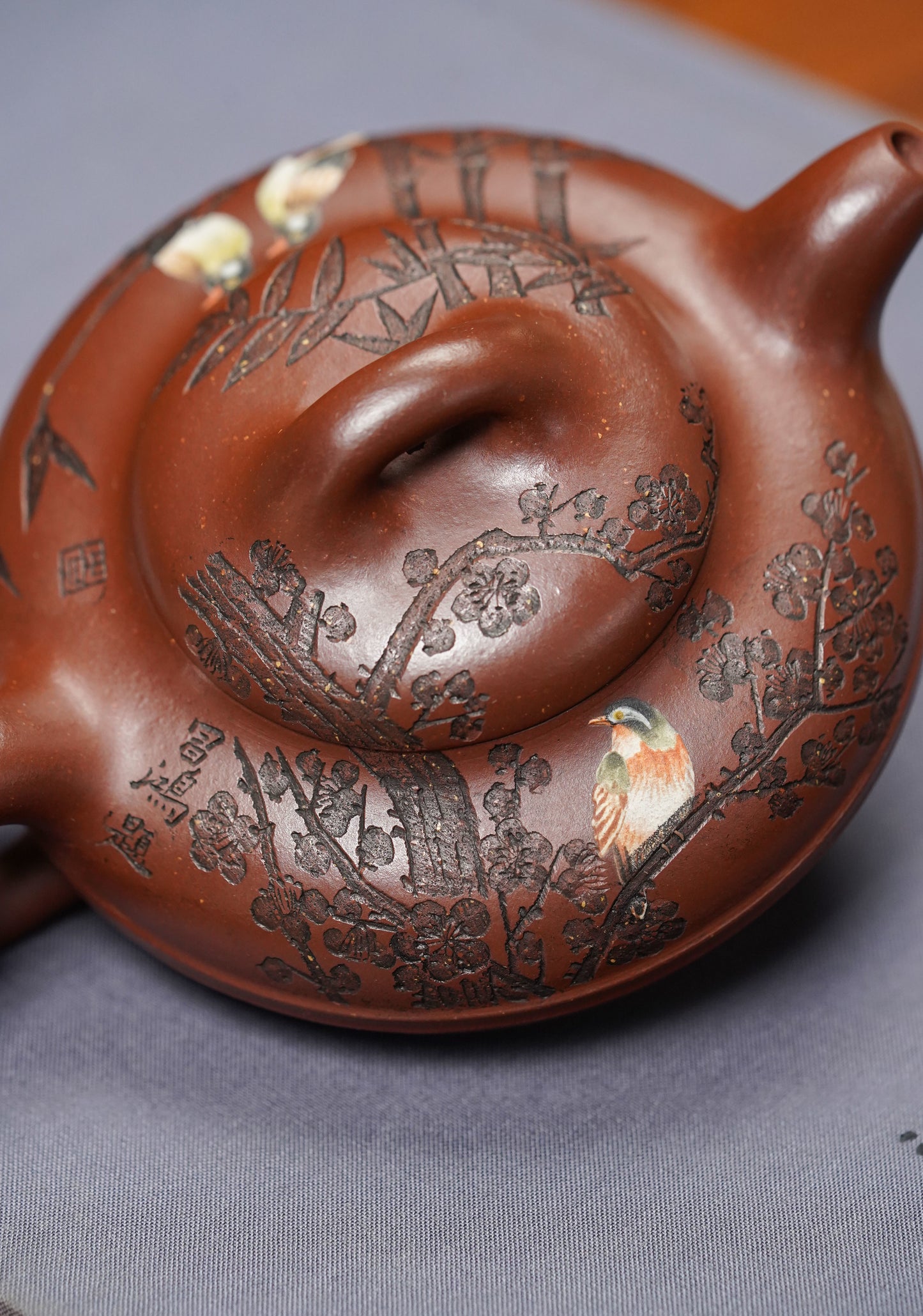 国大师李昌鸿·臻品福利🧧紫砂泰斗顾景舟传承·双国大师匠心之作【景舟线圆壶】家藏原矿极品底槽清 220cc