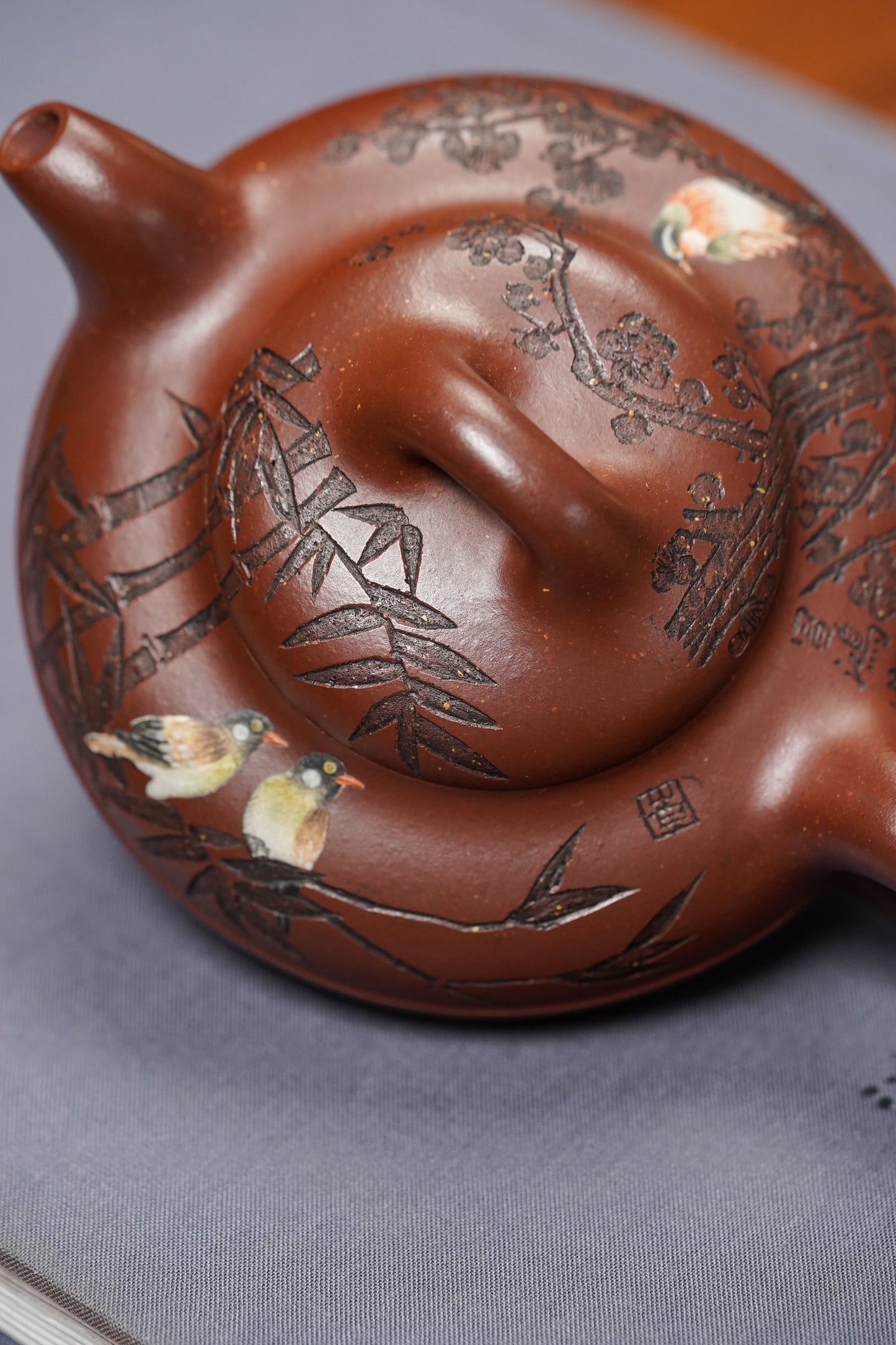 国大师李昌鸿·臻品福利🧧紫砂泰斗顾景舟传承·双国大师匠心之作【景舟线圆壶】家藏原矿极品底槽清 220cc