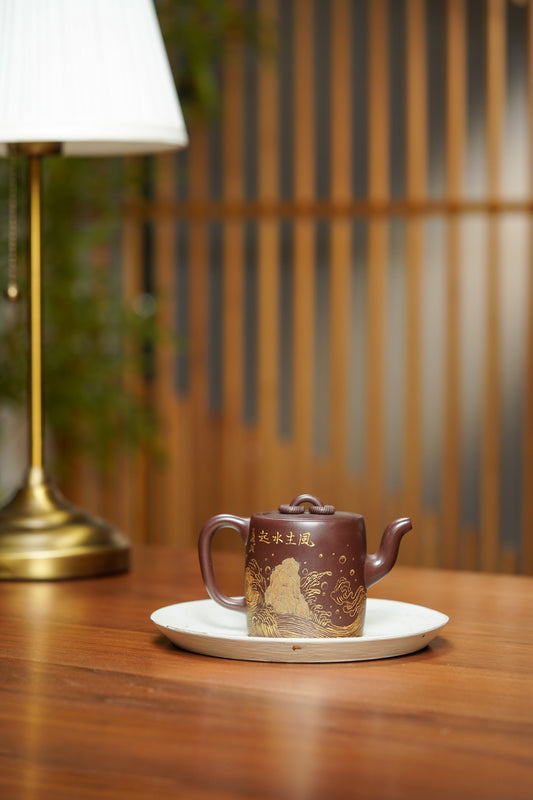 国大师李昌鸿·臻品福利🧧紫砂泰斗顾景舟传承·双国大师匠心之作【景舟双圈壶】家藏原矿极品紫茄泥·280cc