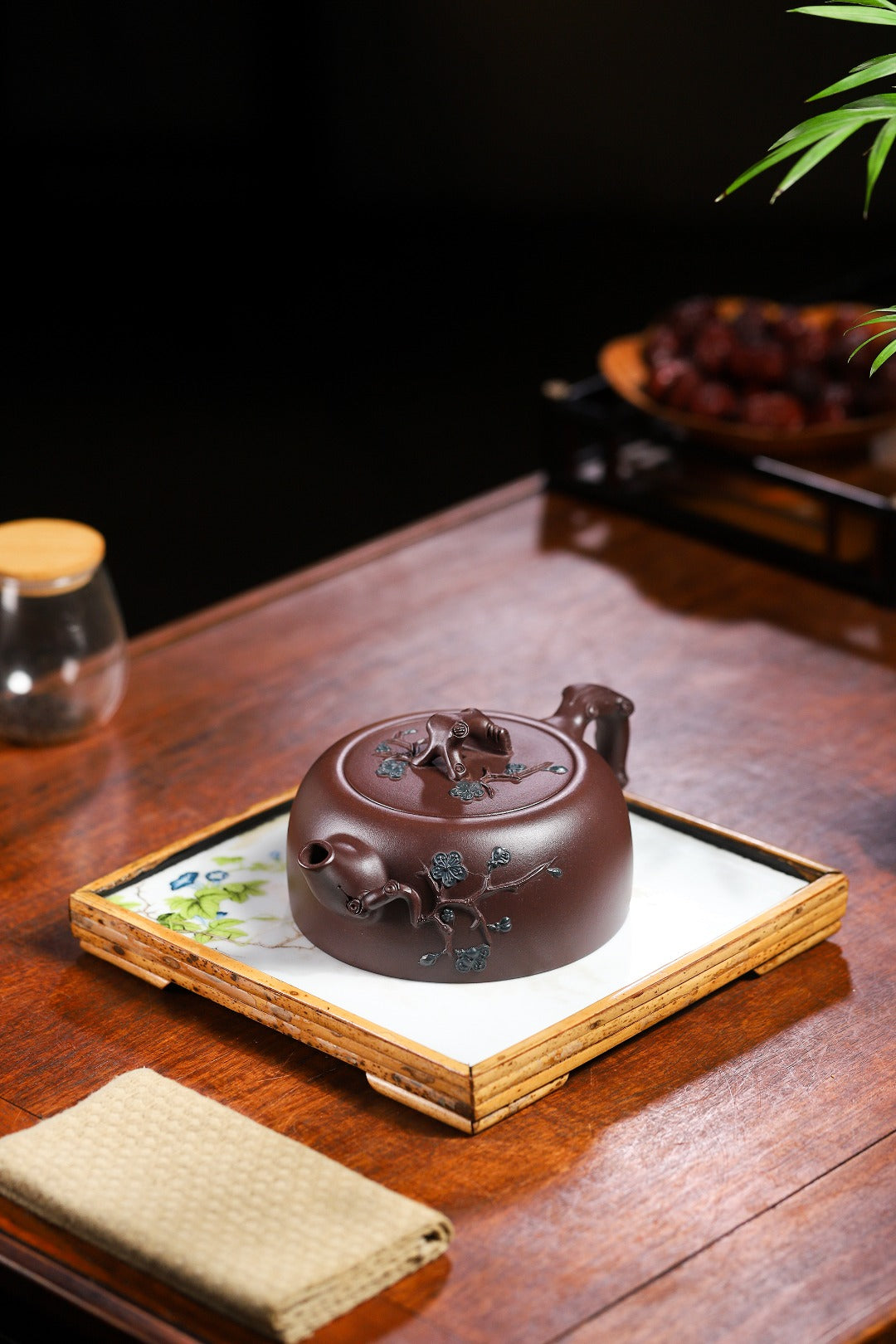 珍藏送礼级紫砂重器｜高级工艺美术师·许时娟 亲制【天际壶】原矿极品老紫泥 400cc
