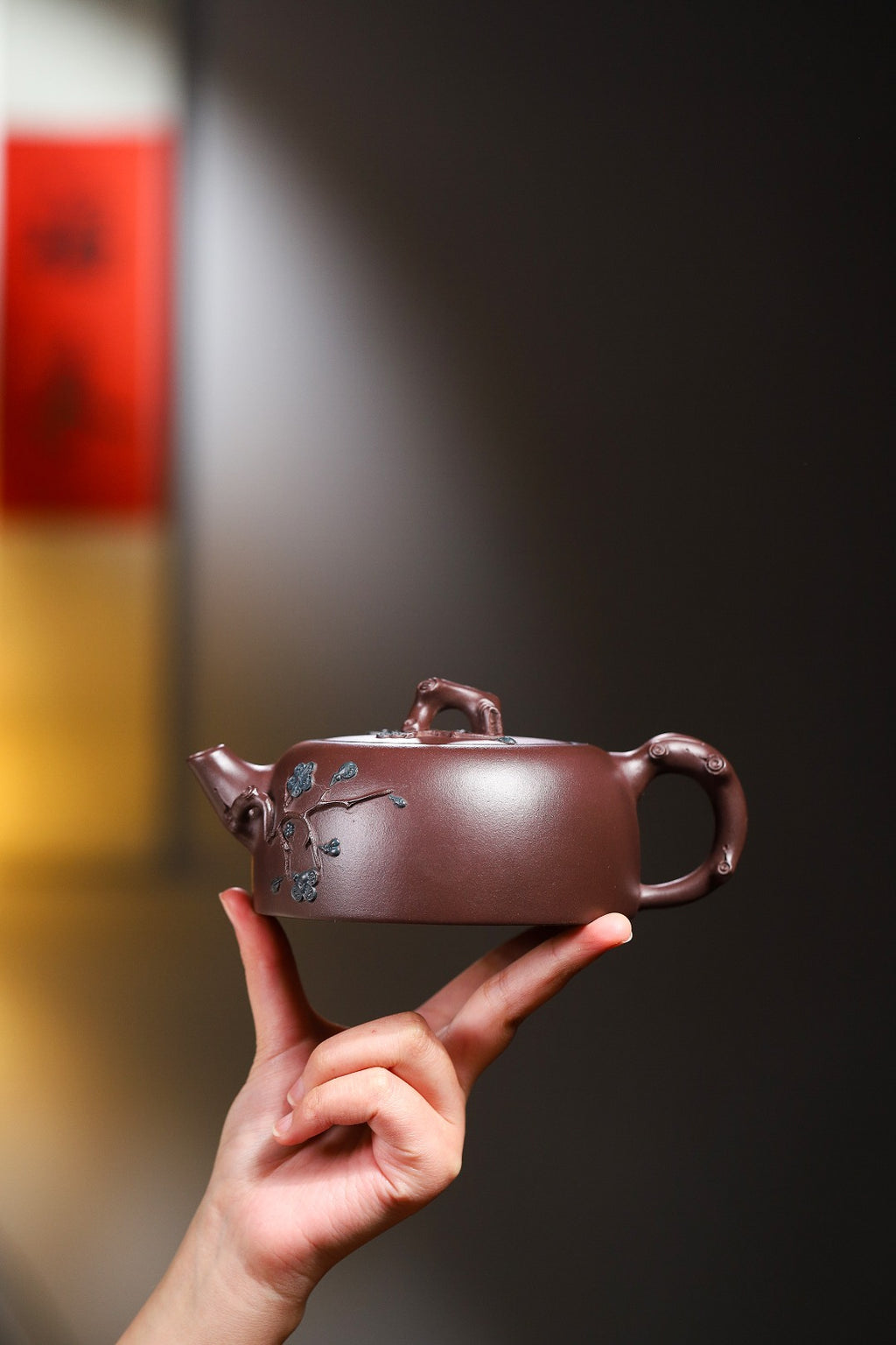 珍藏送礼级紫砂重器｜高级工艺美术师·许时娟 亲制【天际壶】原矿极品老紫泥 400cc