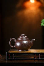 珍藏送礼级紫砂重器｜高级工艺美术师·许时娟 亲制【福至壶】原矿极品老紫泥 370cc - ZishaTeapotChina