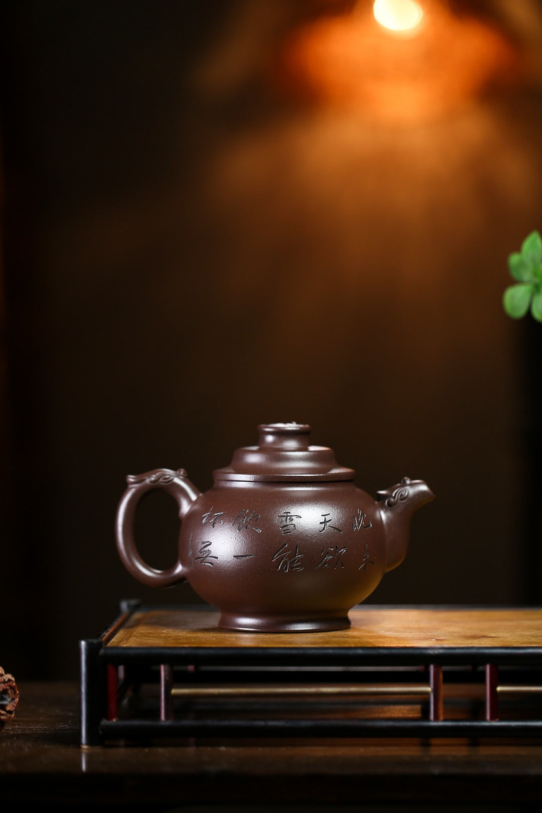 珍藏送礼级紫砂重器｜高级工艺美术师·许时娟 亲制【福至壶】原矿极品老紫泥 370cc - ZishaTeapotChina