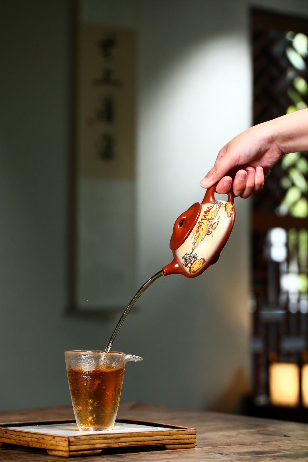 珍藏送礼级紫砂重器｜高级工艺美术师·许时娟 亲制【溪山石瓢壶】原矿优质大红袍 280cc