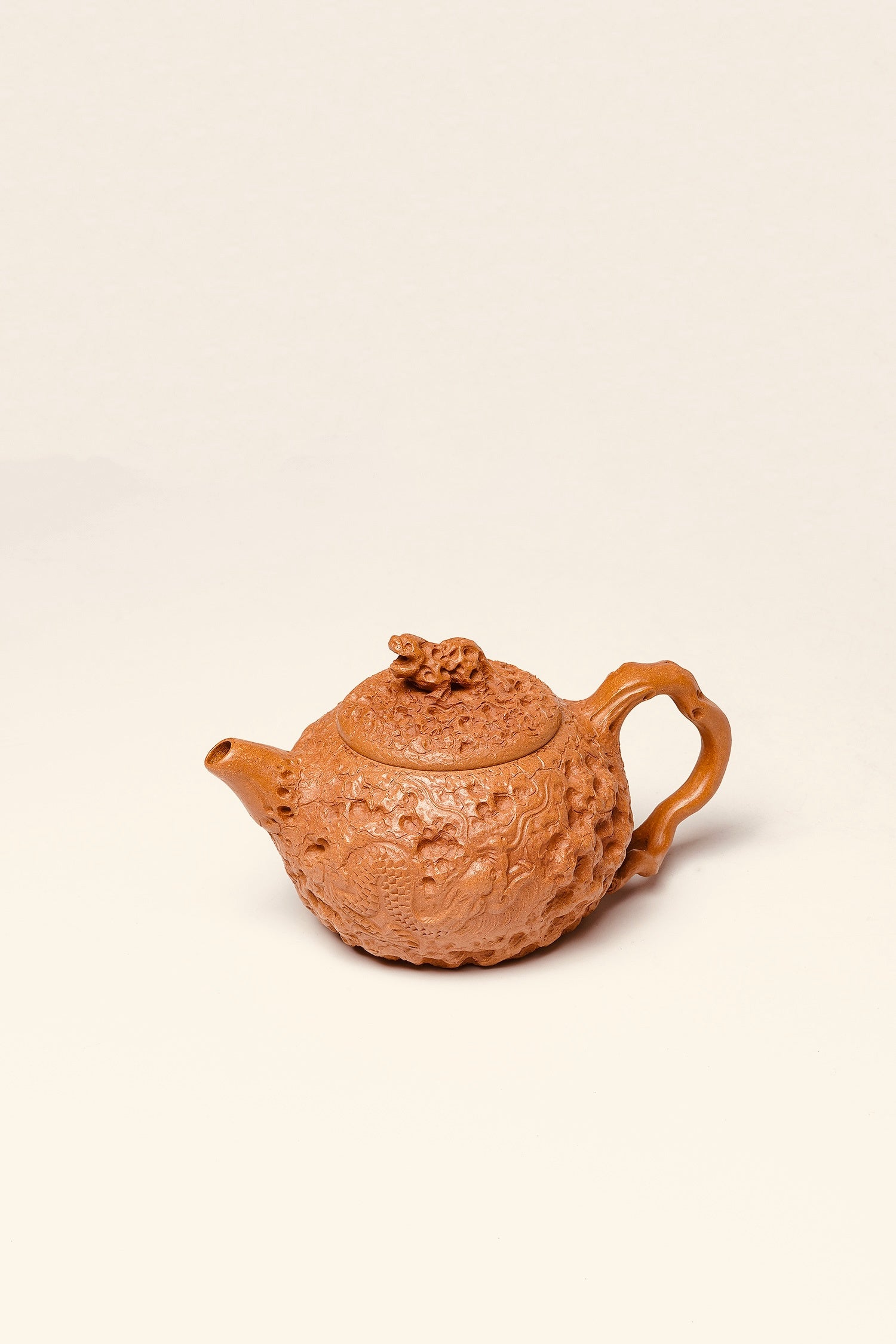 范泽锋嫡传·省大师邱爽紫砂潜力重器【卧虎藏龙供春壶】原矿极品黄金段泥·260cc