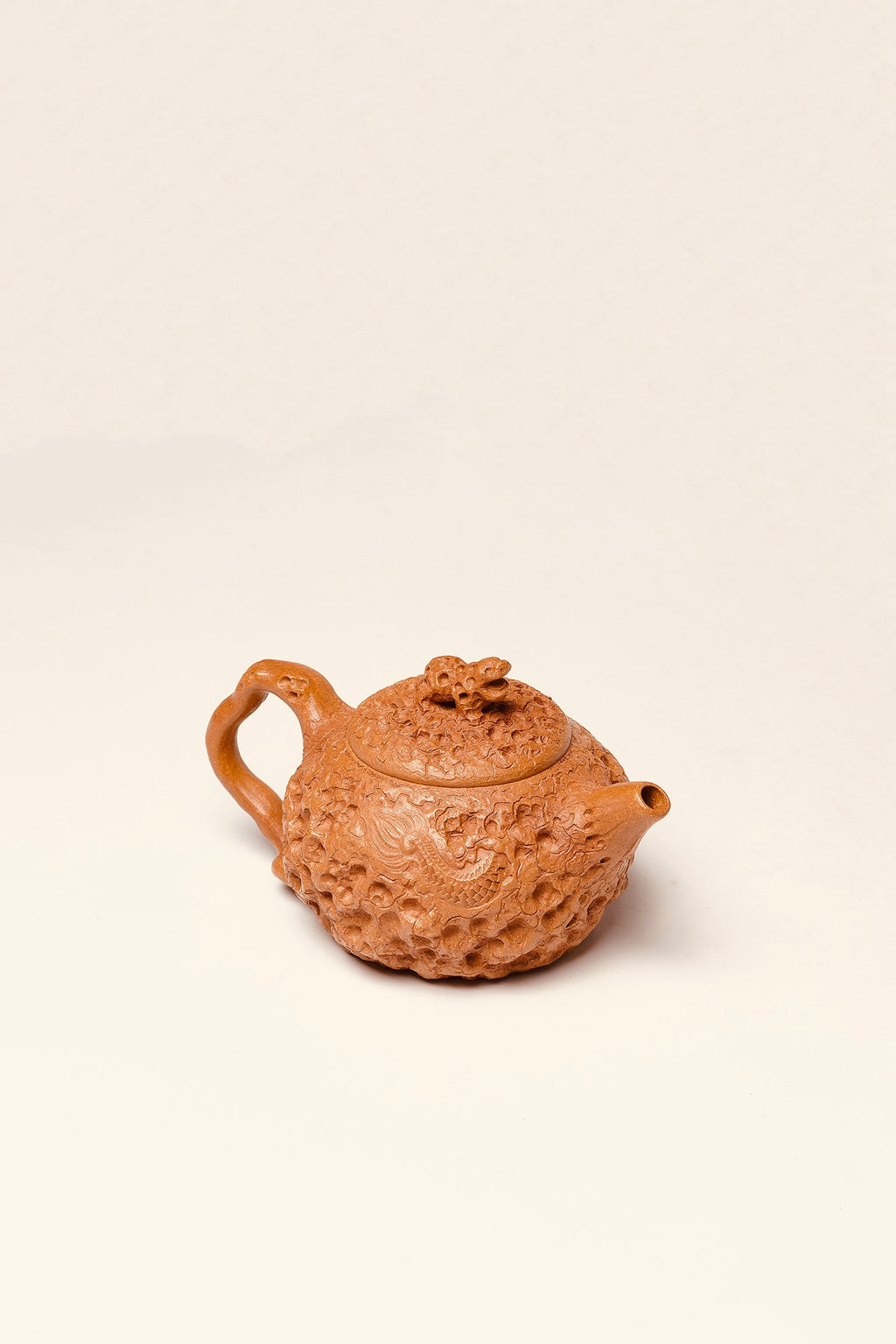 范泽锋嫡传·省大师邱爽紫砂潜力重器【卧虎藏龙供春壶】原矿极品黄金段泥·260cc