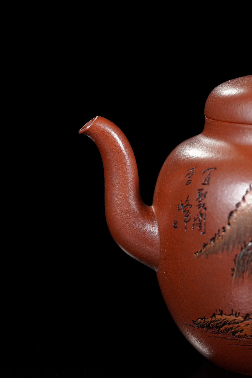 江山入壶·彩刻之巅李峰大师恭王府馆藏臻品《宫灯壶》原矿极品底槽清·250cc