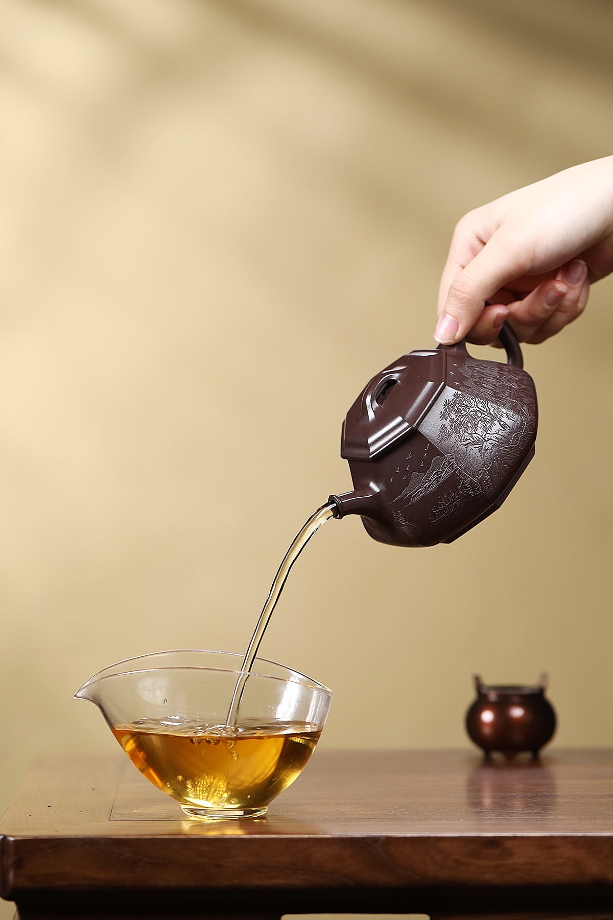 耿浩·方器臻藏&nbsp; 紫砂界80后扛鼎之作·著名方器巨匠·耿浩制《浩瓢壶》原矿极品老紫泥·260cc