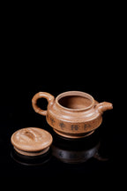 储立之大师｜中国陶瓷艺术终身成就奖获得者｜典藏重器【双线竹鼓壶】原矿古玉金砂 500cc