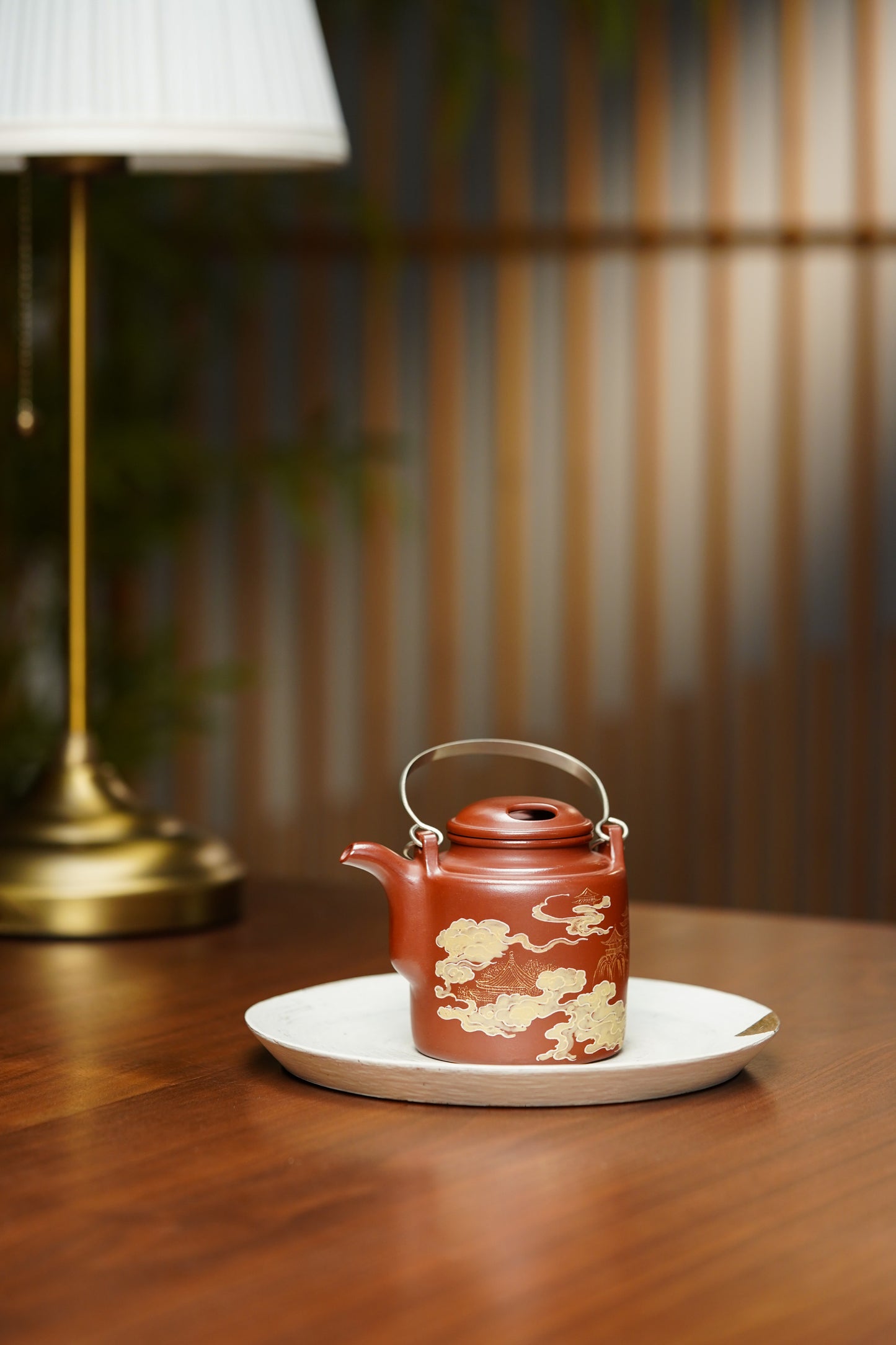 国大师李昌鸿·臻品福利🧧紫砂泰斗顾景舟传承·双国大师匠心之作【景舟牛盖洋桶壶】家藏原矿极品红皮龙·280cc