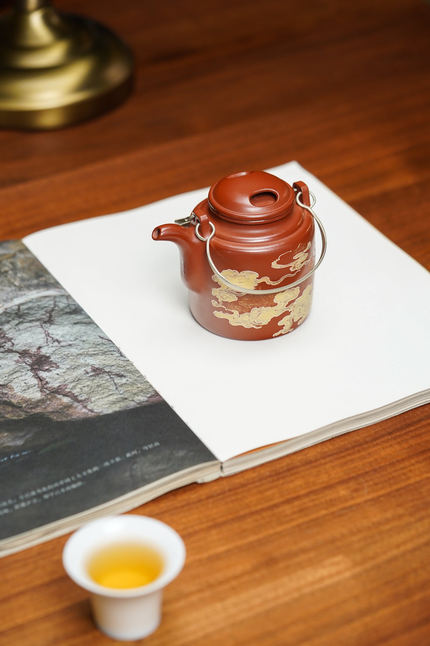 国大师李昌鸿·臻品福利🧧紫砂泰斗顾景舟传承·双国大师匠心之作【景舟牛盖洋桶壶】家藏原矿极品红皮龙·280cc