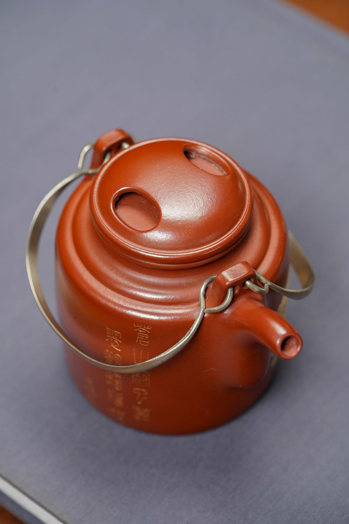 国大师李昌鸿·臻品福利🧧紫砂泰斗顾景舟传承·双国大师匠心之作【景舟牛盖洋桶壶】家藏原矿极品红皮龙·280cc