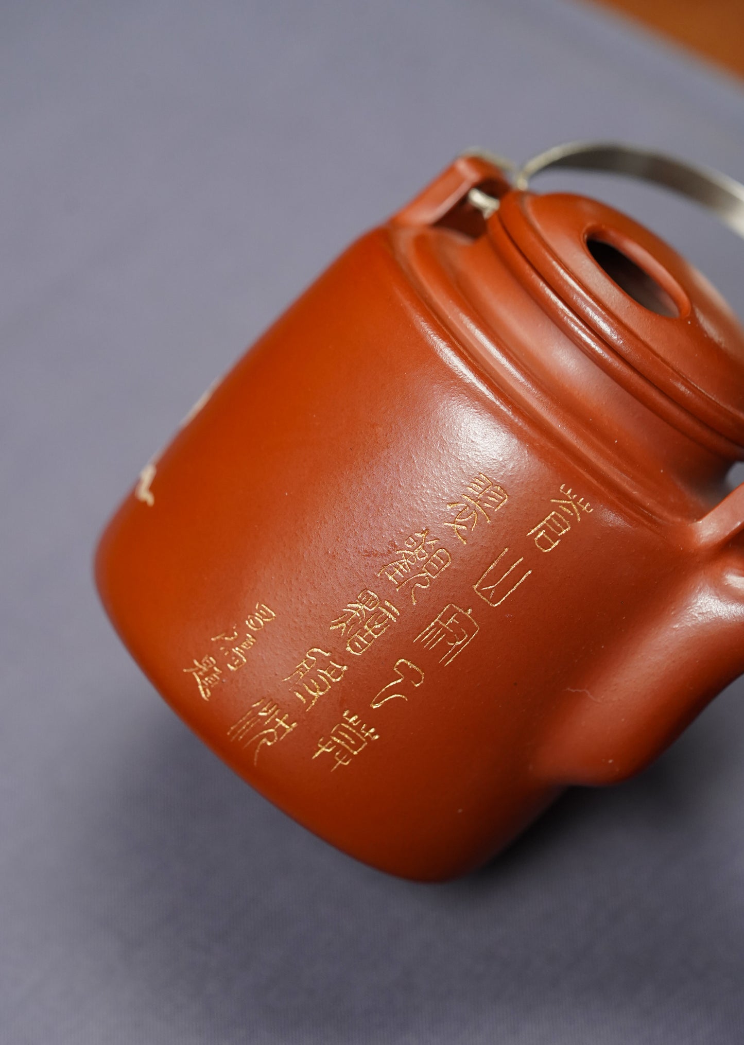 国大师李昌鸿·臻品福利🧧紫砂泰斗顾景舟传承·双国大师匠心之作【景舟牛盖洋桶壶】家藏原矿极品红皮龙·280cc