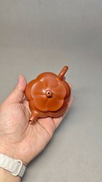 精工筋纹器 口盖不漏水 【筋纹合菱】 泥料：原矿朱泥 容量：100cc  孔数：7孔