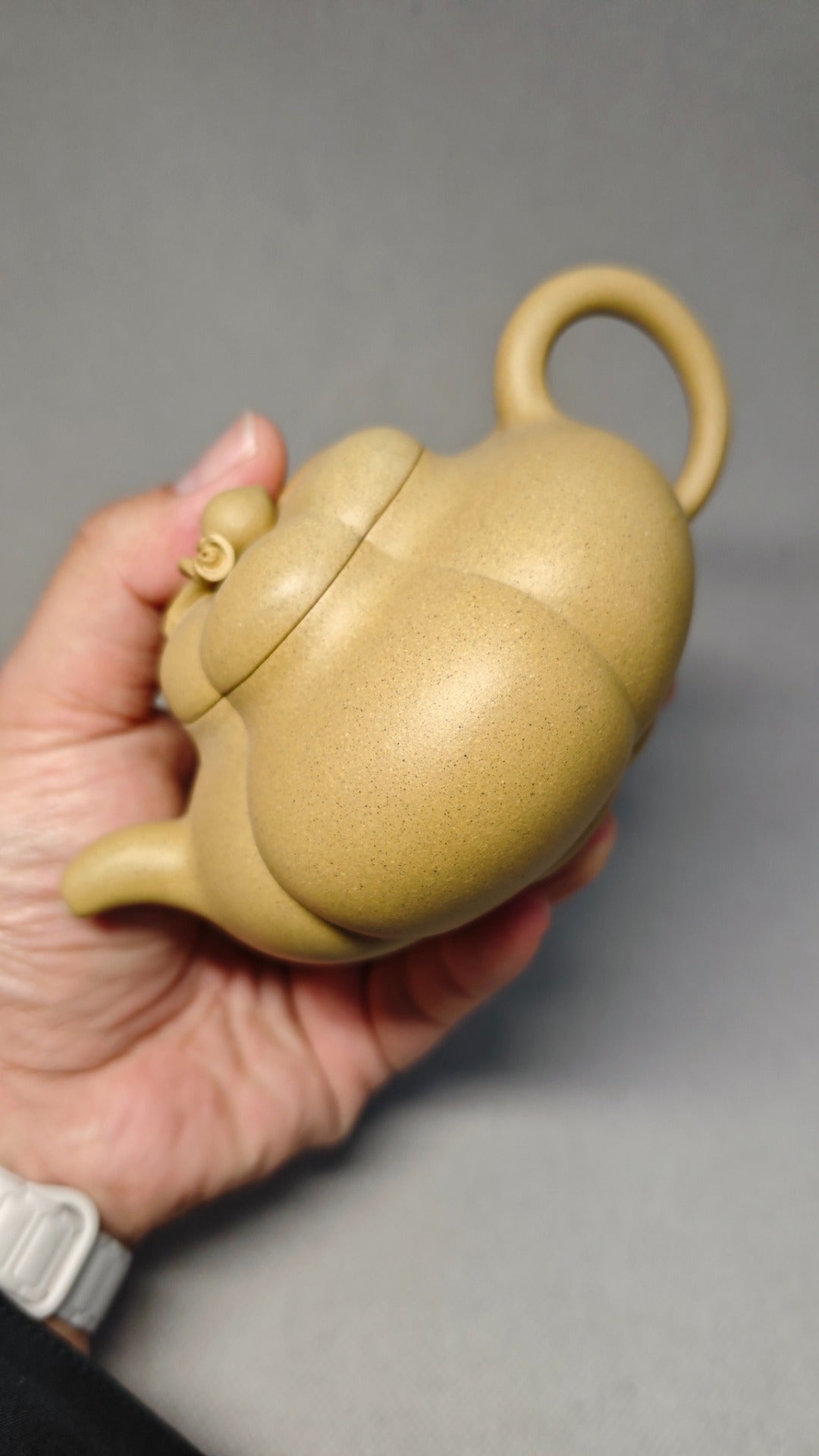 【上合桃】 泥料：原矿本山绿 容量：250cc 孔数：7孔