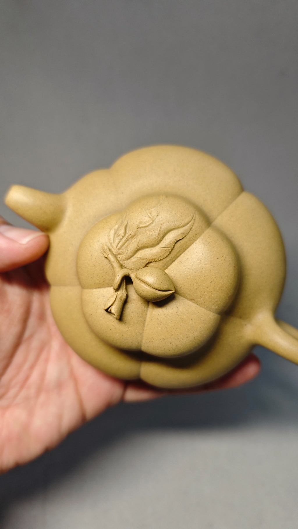 【上合桃】 泥料：原矿本山绿 容量：250cc 孔数：7孔