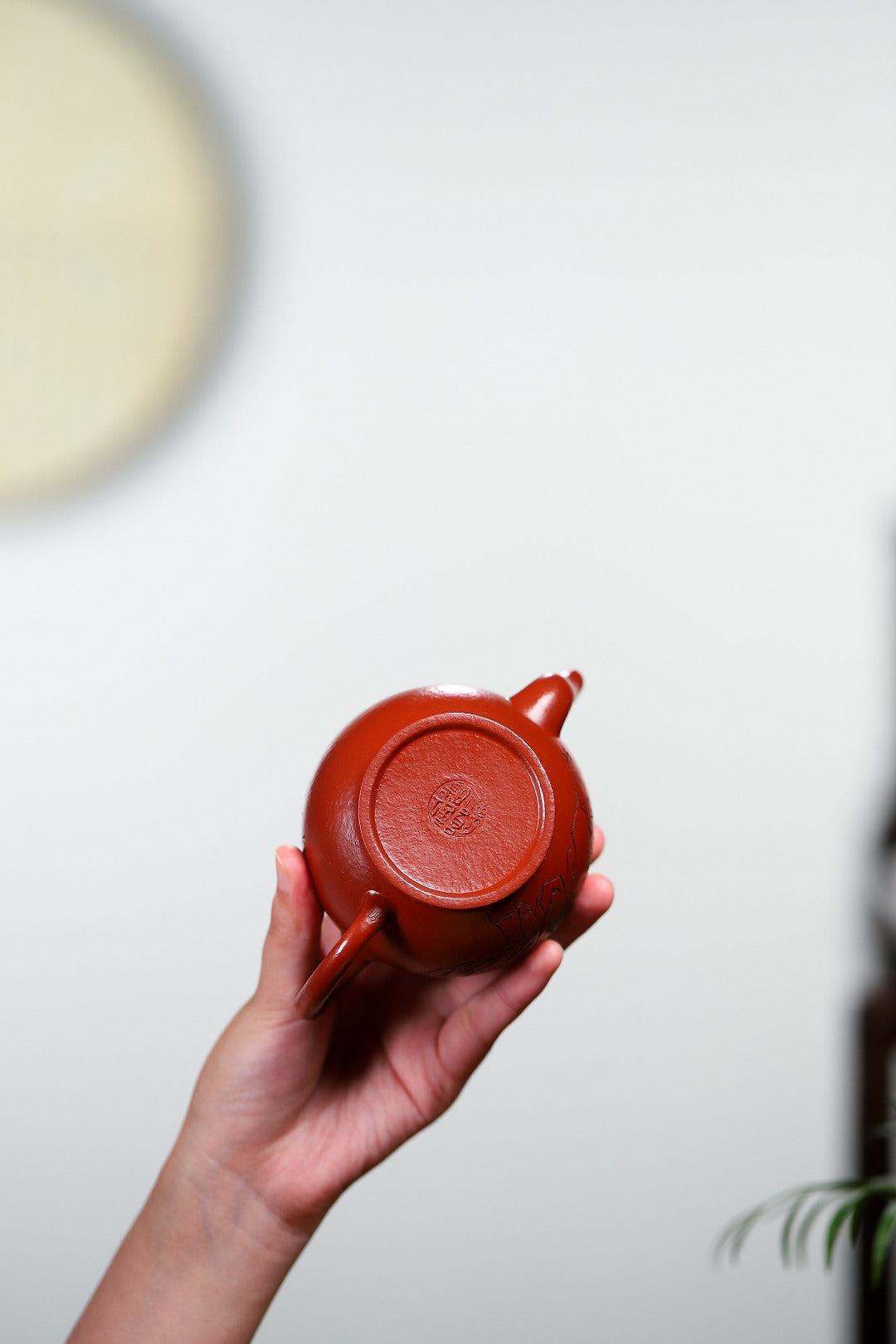 珍藏送礼级紫砂重器｜高级工艺美术师·许时娟 亲制【宫灯壶】原矿优质皱皮朱泥 220cc