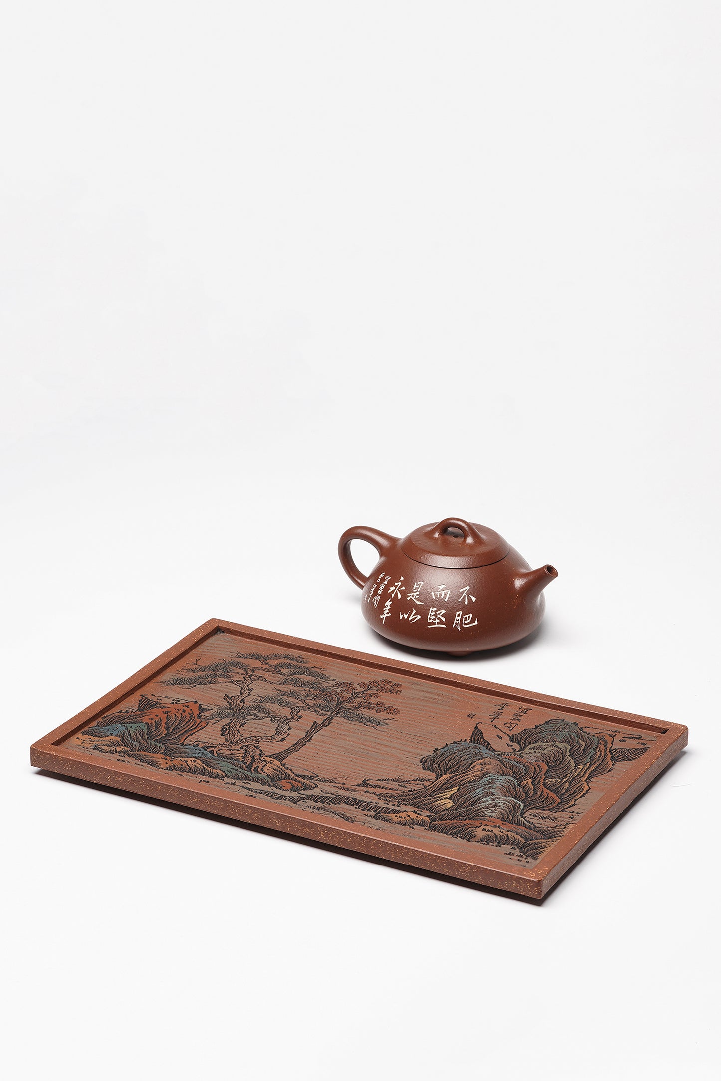 江山入壶·彩刻之巅 李峰大师恭王府馆藏臻品《石瓢壶》原矿极品底槽清 200cc