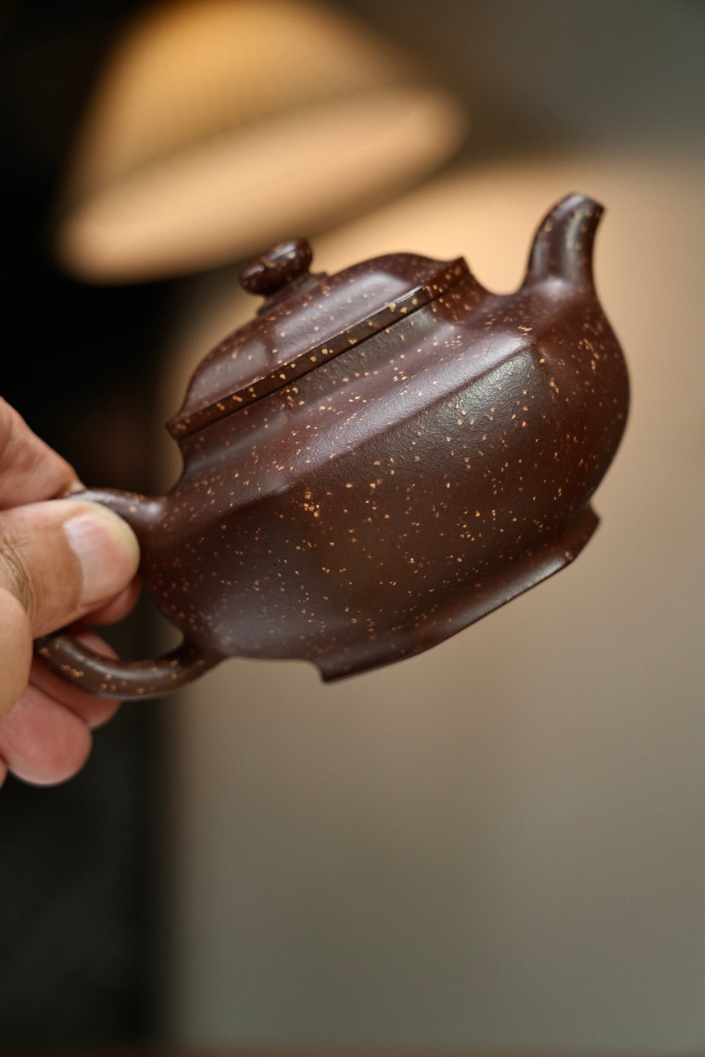 耿浩·方器臻藏 紫砂界80后方器巨匠扛鼎之作《六方纳福壶》原矿极品羊角山紫泥铺砂·220cc