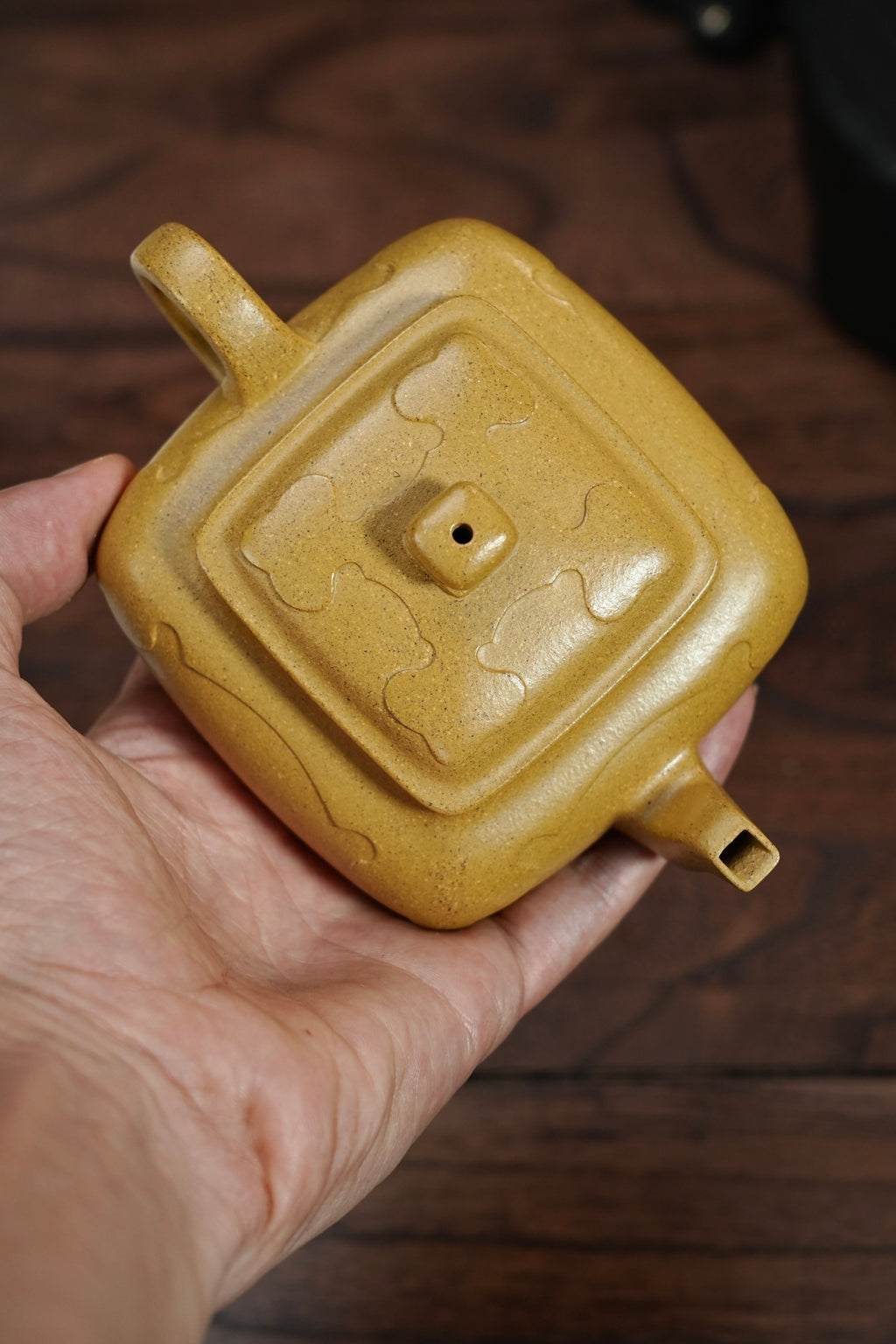 耿浩·方器臻藏 紫砂界80后方器巨匠扛鼎之作《帝乡仙驭壶》原矿极品本山绿泥·200cc