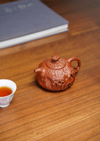 紫砂非遗花器泰斗·蒋蓉唯一嫡传｜蒋艺华亲制臻品【供春壶】原矿极品朱泥·220cc