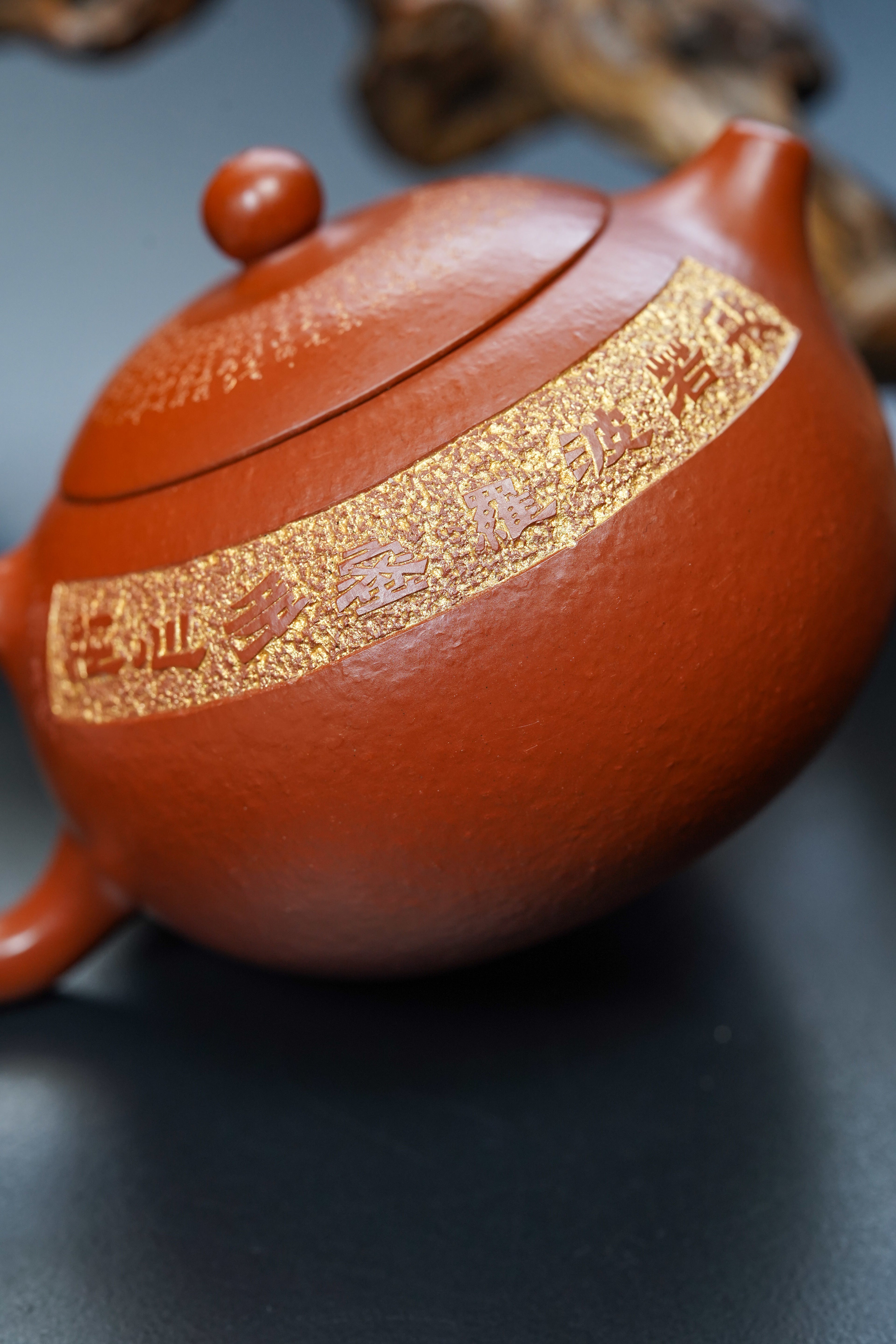 一器藏心经·紫砂纳万福｜郑求标大师｜双心经至尊藏品《西施壶》原矿极品朱泥·230cc
