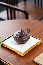 珍藏送礼级紫砂重器｜高级工艺美术师·许时娟 亲制【鸟语花香壶】原矿天青泥· 300cc