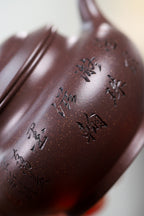珍藏送礼级紫砂重器｜高级工艺美术师·许时娟 亲制【鸟语花香壶】原矿天青泥· 300cc